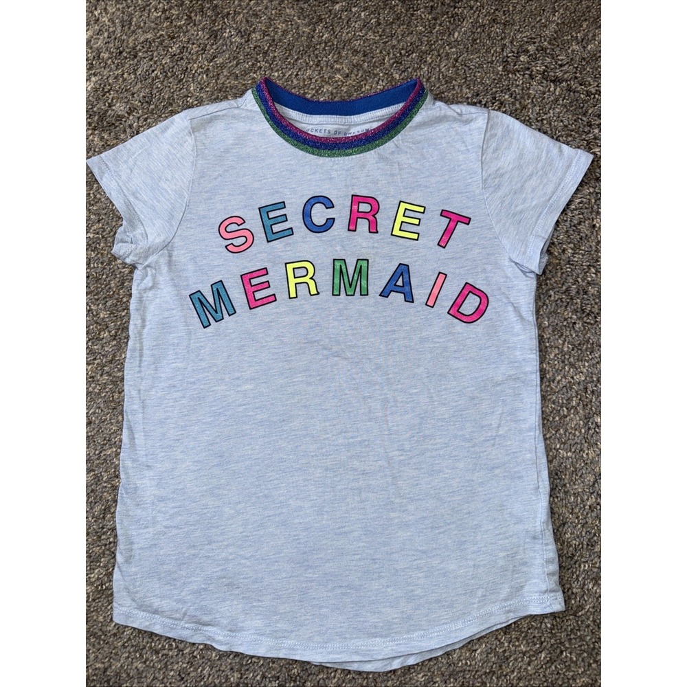Rockets of‎ Awesome Secret Mermaid T-Shirt Blue Size 8